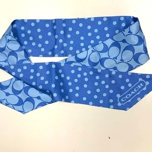 COPY - Coach silk twilly scarf purple